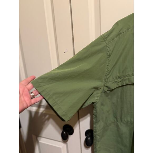 Ruff Hewn Men’s Shirt Sleeve Army Green Button Down Casual Work Shirt XL - Picture 4 of 13